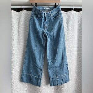 Zara Blue Flare & Wide Leg Jeans